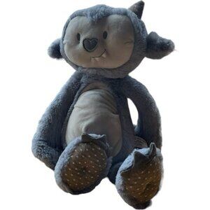 Growl Pal Lets Be Brave Polka Dot Plush Stuffed Animal Toy Demdaco 16"
